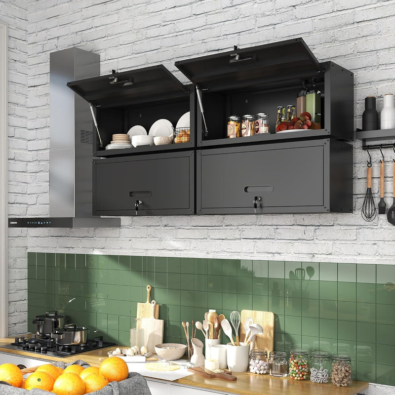 Metal Storage Cabinet with Wheels Rolling Tool Adjustable