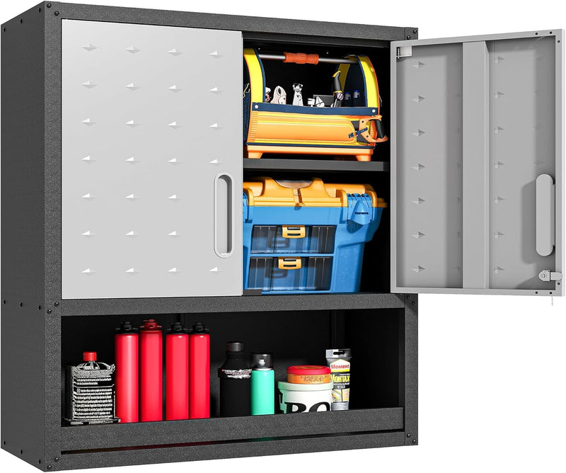 Metal Storage Cabinet with Wheels Rolling Tool Adjustable