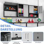 Metal Storage Cabinet with Wheels Rolling Tool Adjustable
