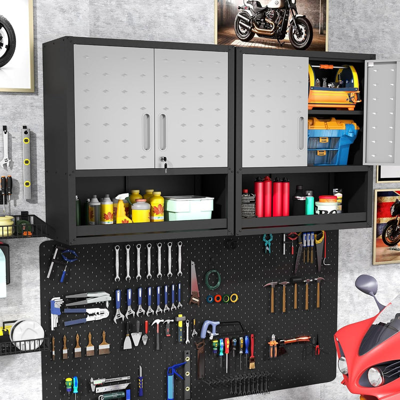 Metal Storage Cabinet with Wheels Rolling Tool Adjustable