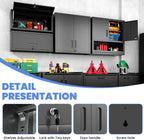 Metal Storage Cabinet with Wheels Rolling Tool Adjustable