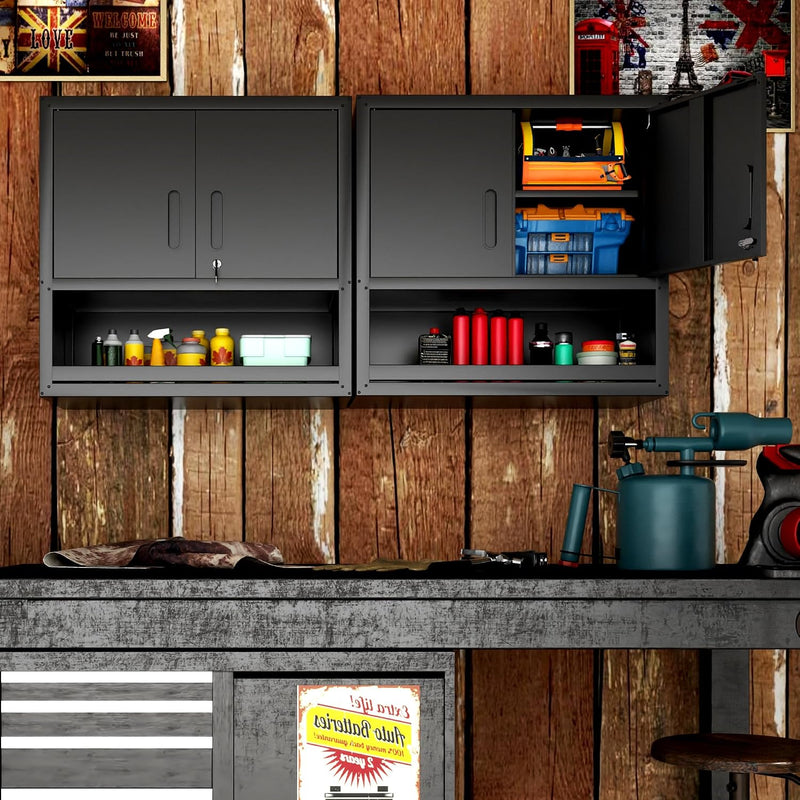 Metal Storage Cabinet with Wheels Rolling Tool Adjustable