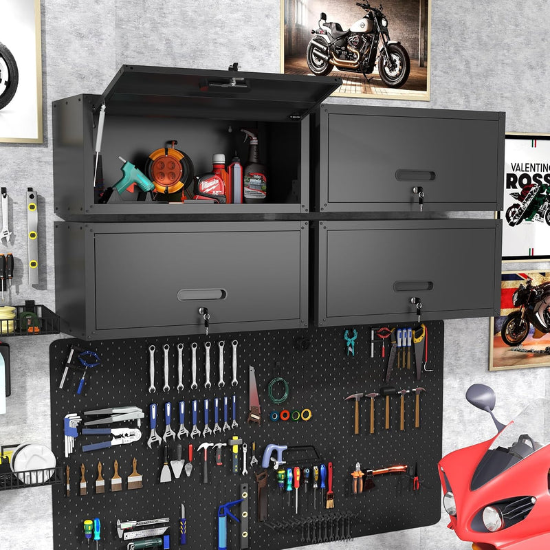 Metal Storage Cabinet with Wheels Rolling Tool Adjustable