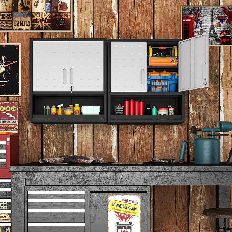 Metal Storage Cabinet with Wheels Rolling Tool Adjustable