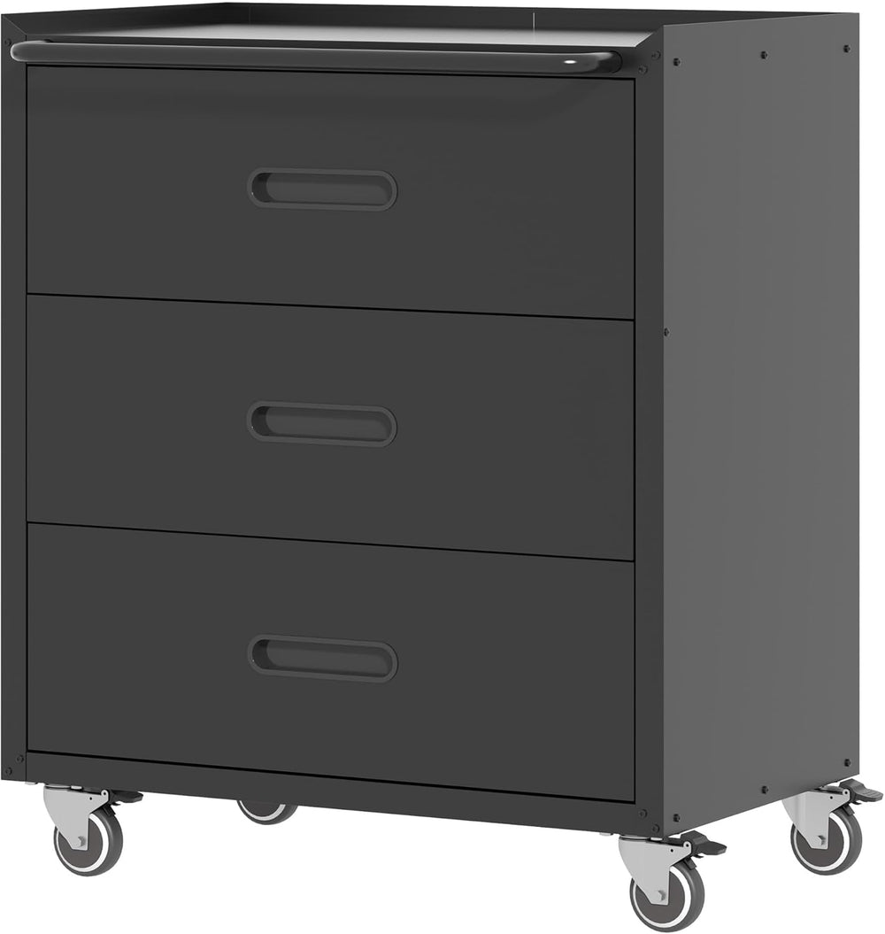 Metal Storage Cabinet with Wheels Rolling Tool Garage