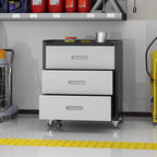 Metal Storage Cabinet with Wheels Rolling Tool Garage