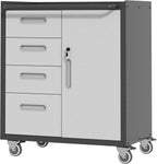 Metal Storage Cabinet with Wheels Rolling Tool Garage