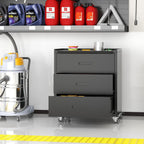 Metal Storage Cabinet with Wheels Rolling Tool Garage