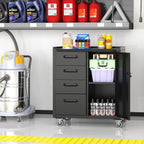 Metal Storage Cabinet with Wheels Rolling Tool Garage