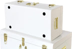 Metal Storage Trunk with Lockable Lid Handles 52.1