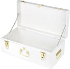 Metal Storage Trunk with Lockable Lid Handles 52.1