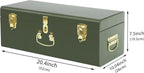 Metal Storage Trunk with Lockable Lid Handles 52.1