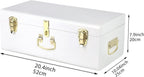 Metal Storage Trunk with Lockable Lid Handles 52.1