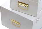 Metal Storage Trunk with Lockable Lid Handles 52.1