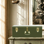 Metal Storage Trunk with Lockable Lid Handles 52.1
