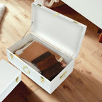 Metal Storage Trunk with Lockable Lid Handles 52.1