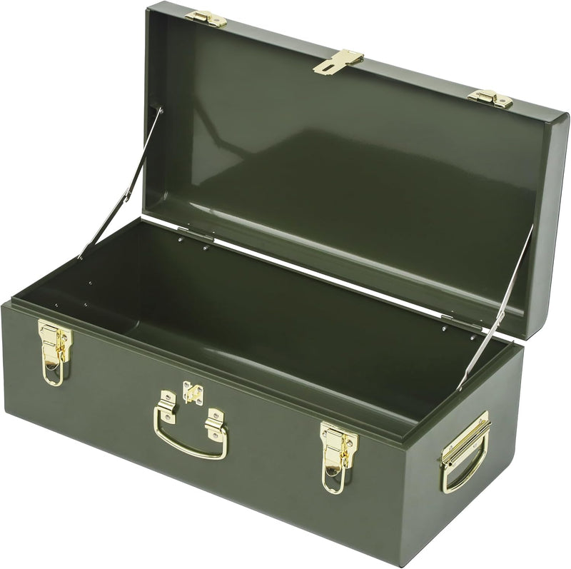 Metal Storage Trunk with Lockable Lid Handles 52.1