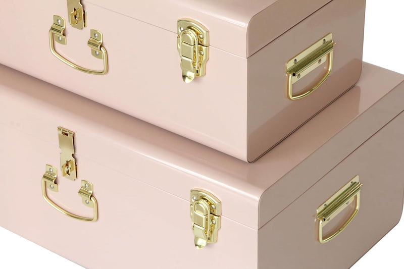 Metal Storage Trunk with Lockable Lid Handles 52.1