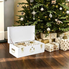 Metal Storage Trunk with Lockable Lid Handles 52.1