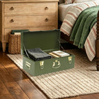 Metal Storage Trunk with Lockable Lid Handles 52.1