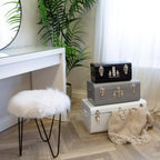 Metal Storage Trunks Lockable Chests with Stackable Design (Set of 3)