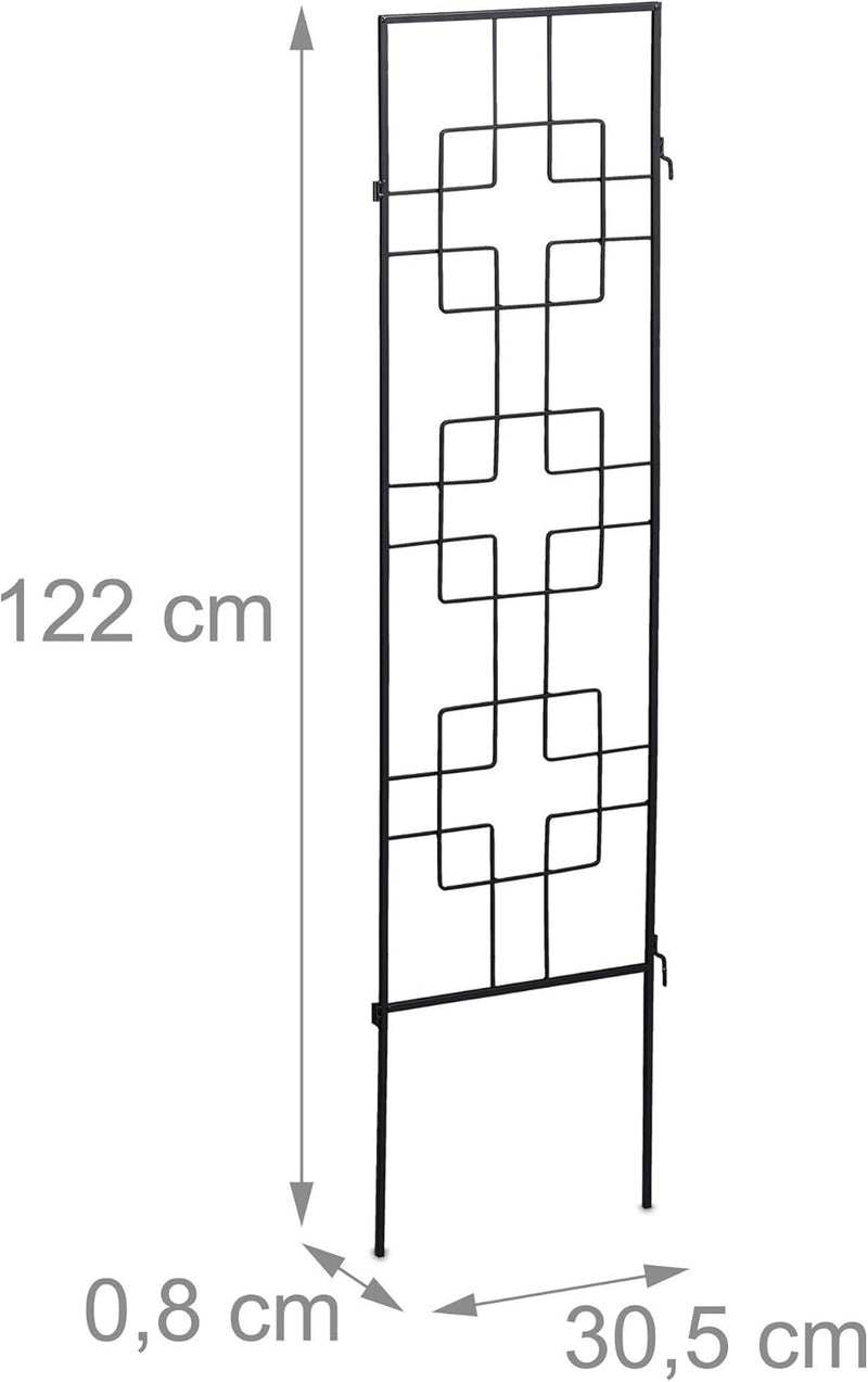 Metal Trellis Push in Support for Climbing Plants (Set of 6)