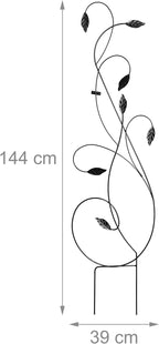 Metal Trellises for Climbing Plants Plug-In Decorative Curved (Set of 2)