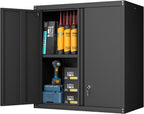 Metal Wall Cabinet Mounted Storage with Lock
