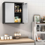 Metal Wall Cabinet Mounted Storage with Lock