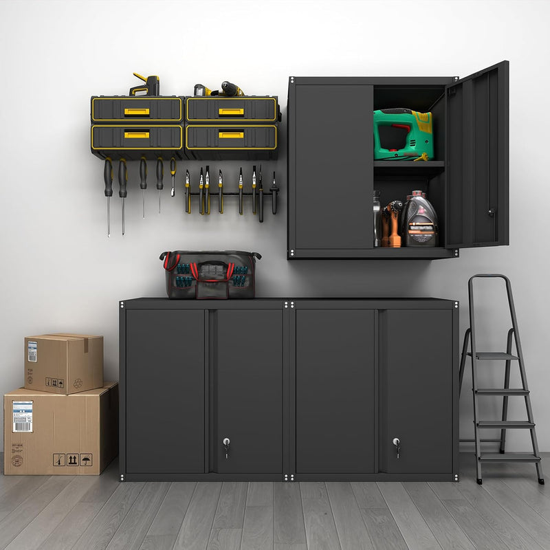 Metal Wall Cabinet Mounted Storage with Lock