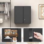 Metal Wall Cabinet Mounted Storage with Lock
