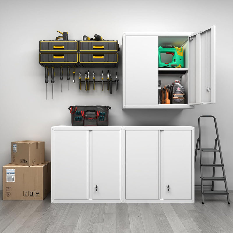 Metal Wall Cabinet Mounted Storage with Lock