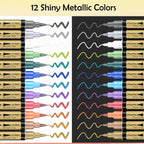 Metallic Marker Pens Arts and Crafts for Teenages