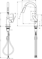 Metropol Single Bath Flush-Mounted with Lever Handle Matt