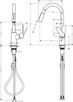Metropol Single Bath Flush-Mounted with Lever Handle Matt