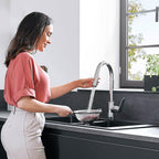 Metropol Single Bath Flush-Mounted with Lever Handle Matt