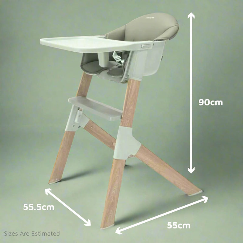 Mico Highchair Stylish Scandi Style Modern Baby