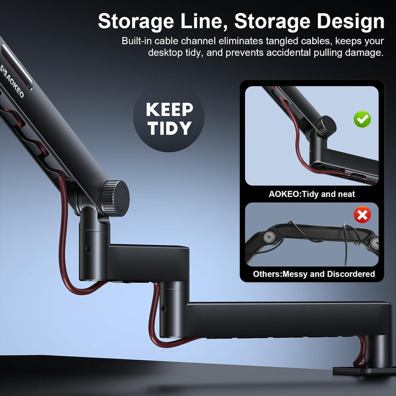 Microphone Arm Ak-59i Desk Low Profile Mic Boom