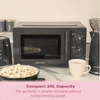 Microwave 20L Miami 800W Manual Dial Controls Quick