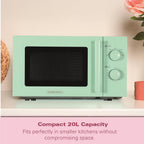 Microwave 20L Miami 800W Manual Dial Controls Quick