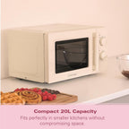 Microwave 20L Miami 800W Manual Dial Controls Quick