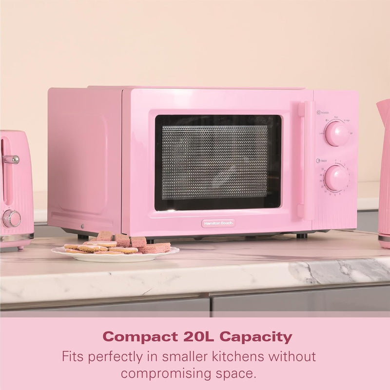 Microwave 20L Miami 800W Manual Dial Controls Quick