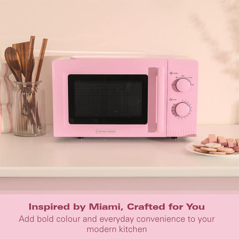 Microwave 20L Miami 800W Manual Dial Controls Quick