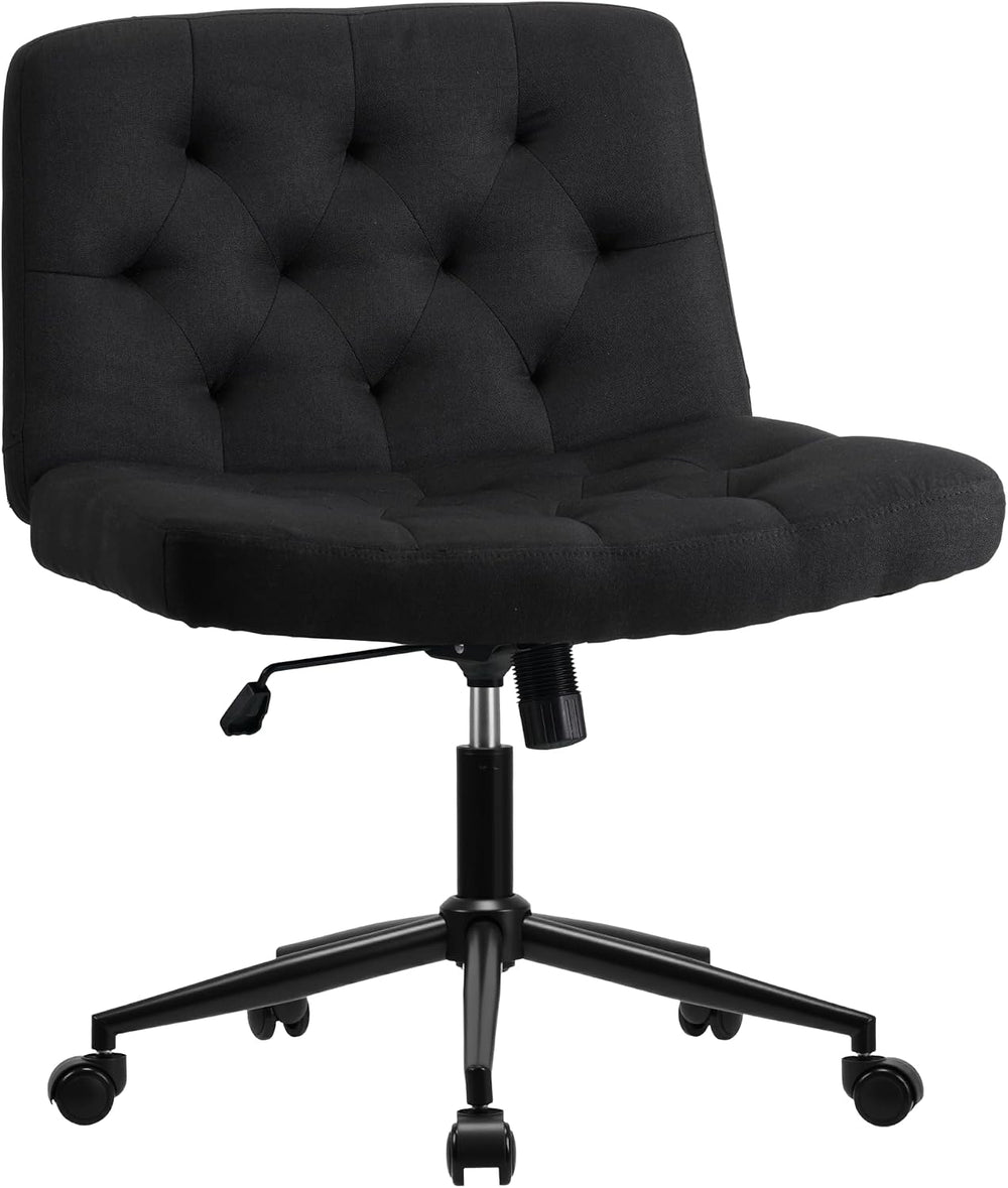 Mid-Back Cross-Legged Desk Chair Vanity Dressing Table