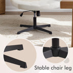 Mid-Back Cross-Legged Desk Chair Vanity Dressing Table