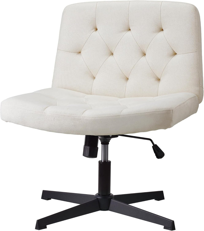 Mid-Back Cross-Legged Desk Chair Vanity Dressing Table