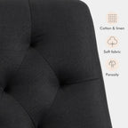 Mid-Back Cross-Legged Desk Chair Vanity Dressing Table
