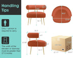 Mid Century Sherpa Boucle Accent Chair Round Upholstered