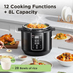 Midea Pressure Cooker 6L 70% Faster 14 Presets