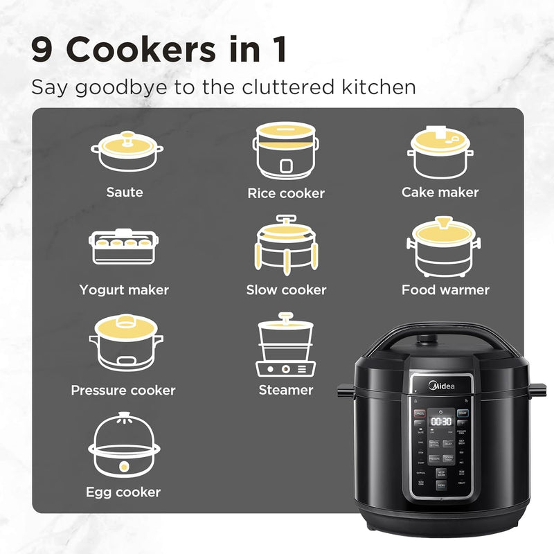 Pressure Cooker 6L 70% Faster 14 Presets Nourish